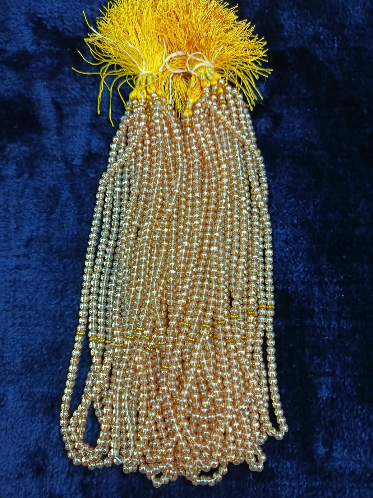 Al Noraq Golden Sheesha Tasbih – 100 Dana | Dozen Pack
