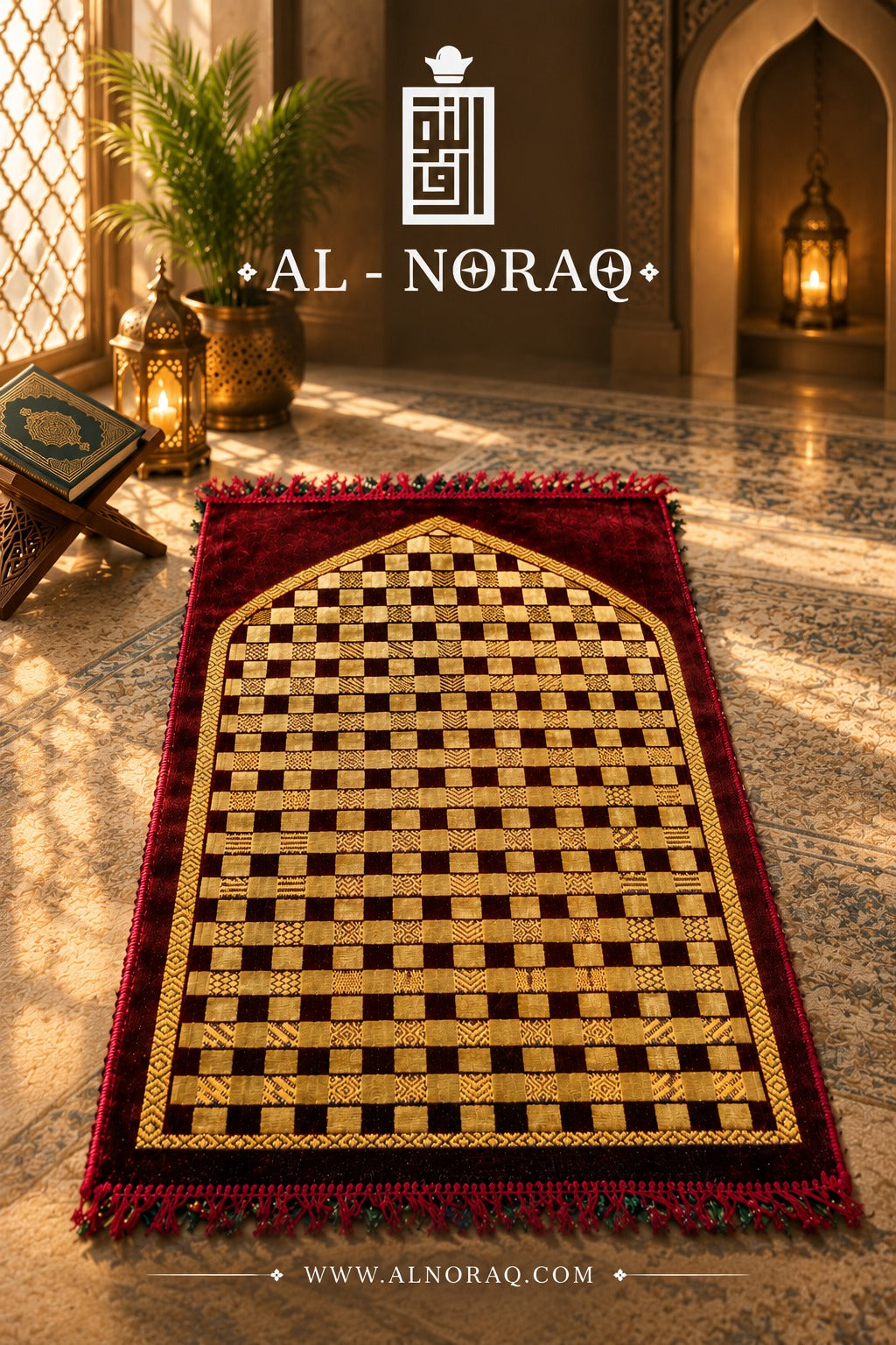 Al Noraq Carpet Style Janamaz – Premium Islamic Prayer Mat