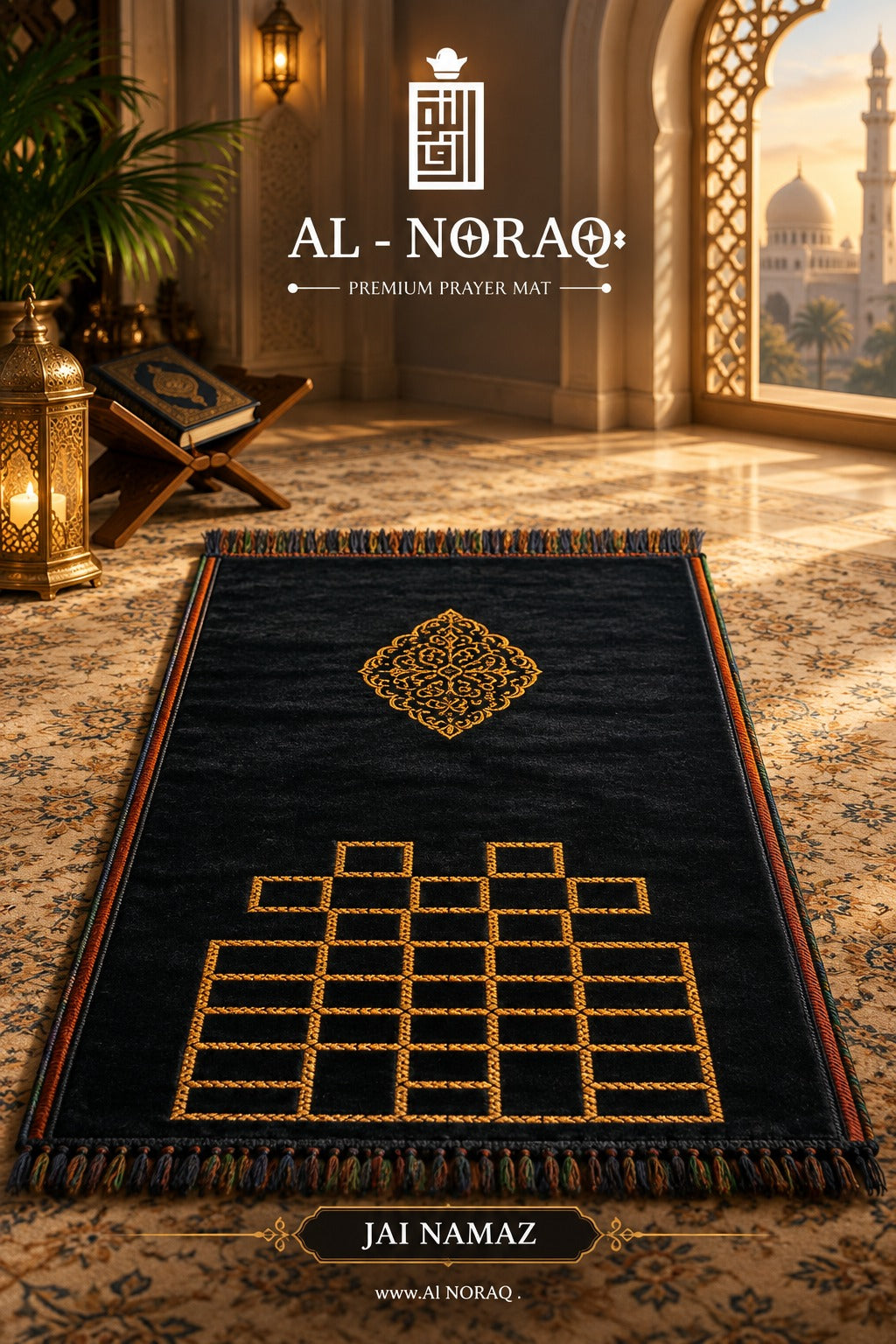Al Noraq Carpet Style Janamaz – Premium Islamic Prayer Mat