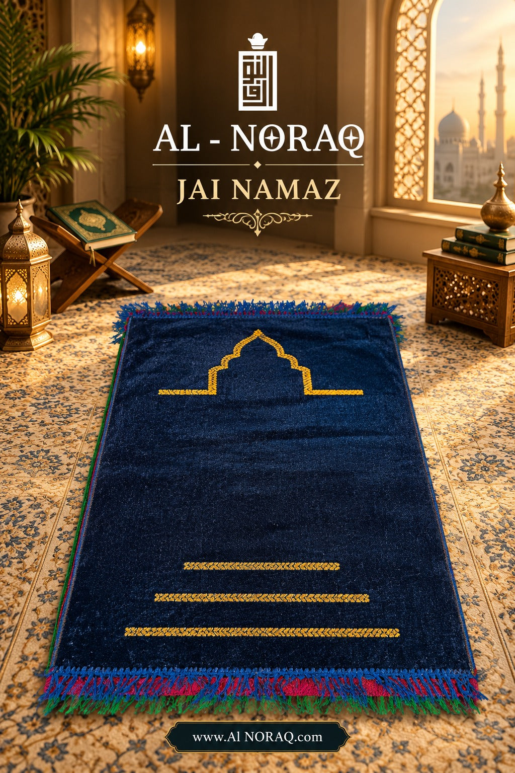 Al Noraq Carpet Style Janamaz – Premium Islamic Prayer Mat